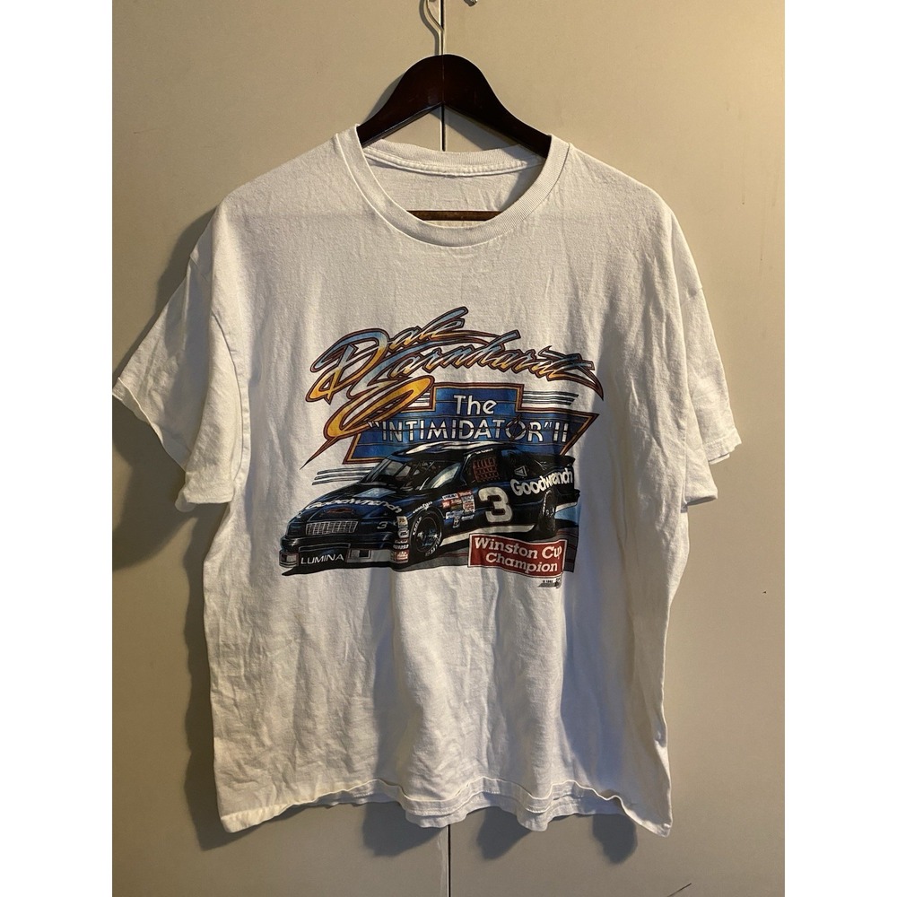 Vintage 1992 Dale Earnhardt The Intimidator T Shirt Large Single Stitch NASCAR